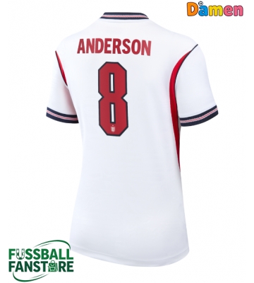 England Elliot Anderson #8 Replik Heimtrikot Damen WM 2026 Kurzarm